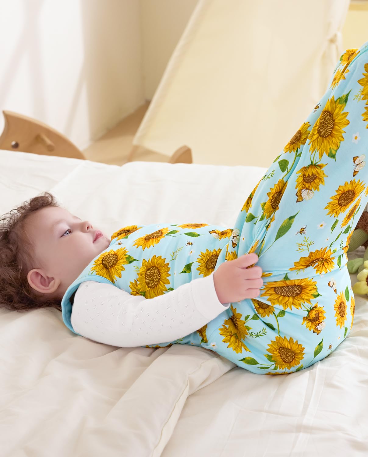 Babee Reshinee machine-washable sleep sack maintains softness and color.