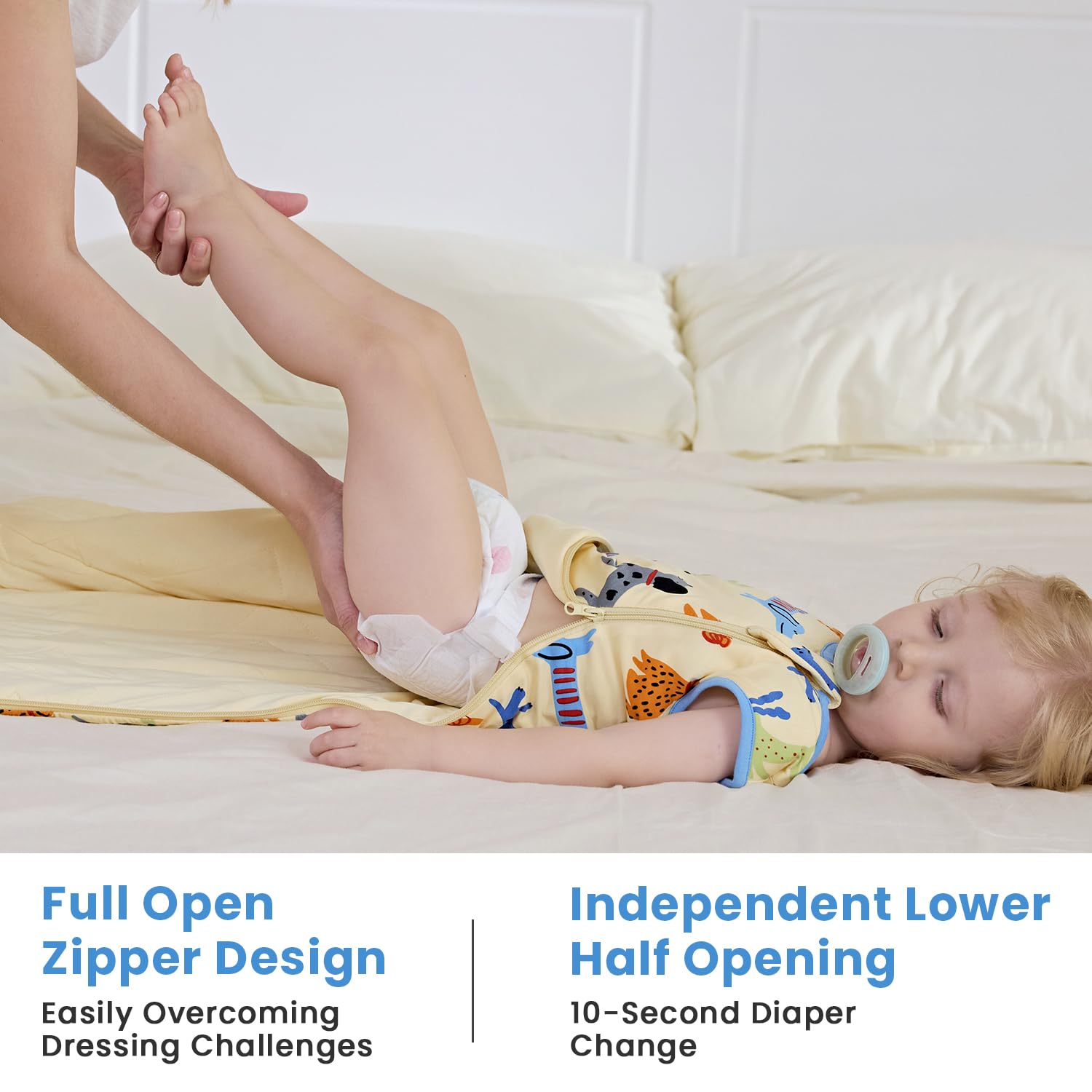 Babee Reshinee 1.0 tog sleep sack keeps baby comfy in moderate temperatures.
