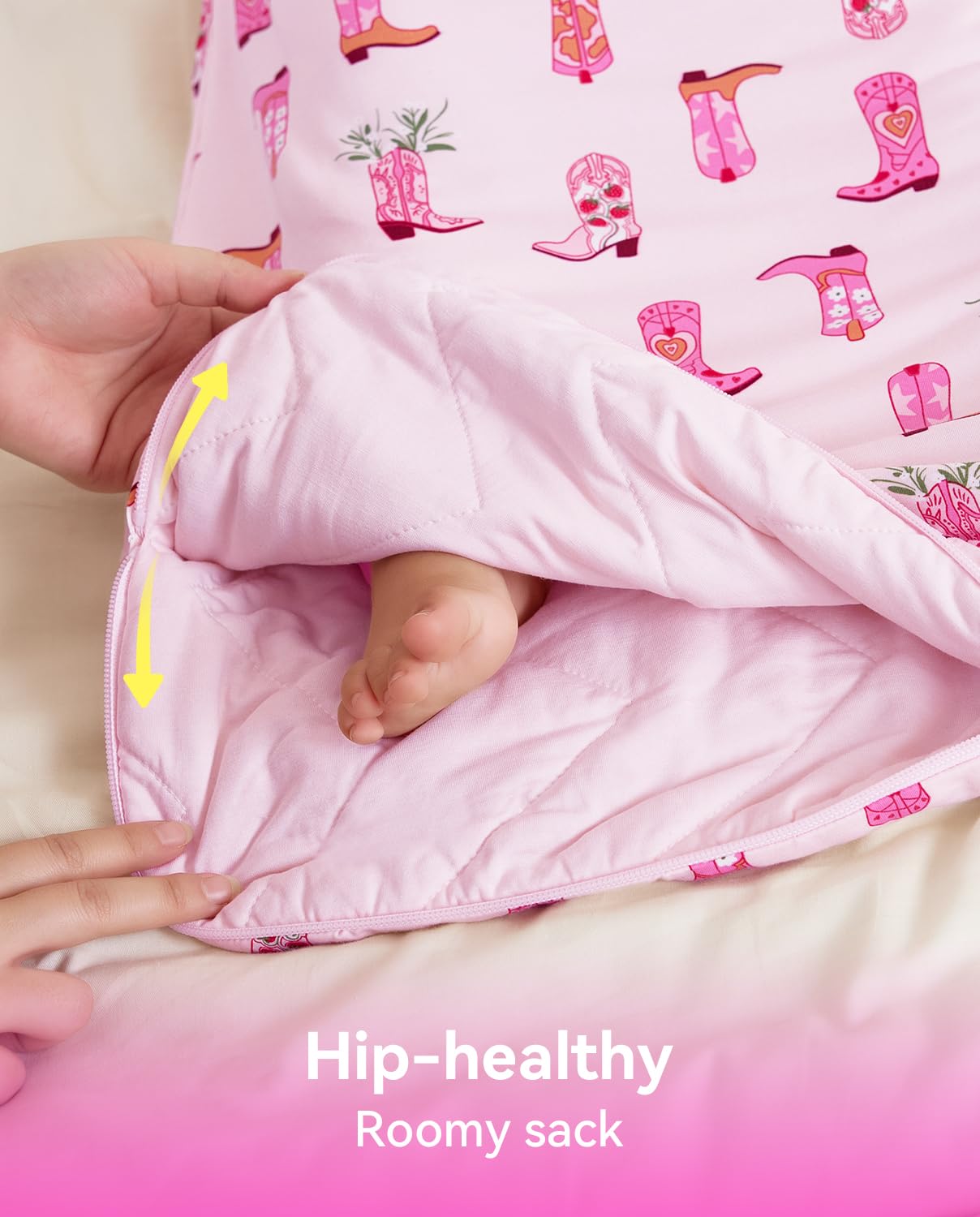 Four sizes support growth from newborn to toddlers