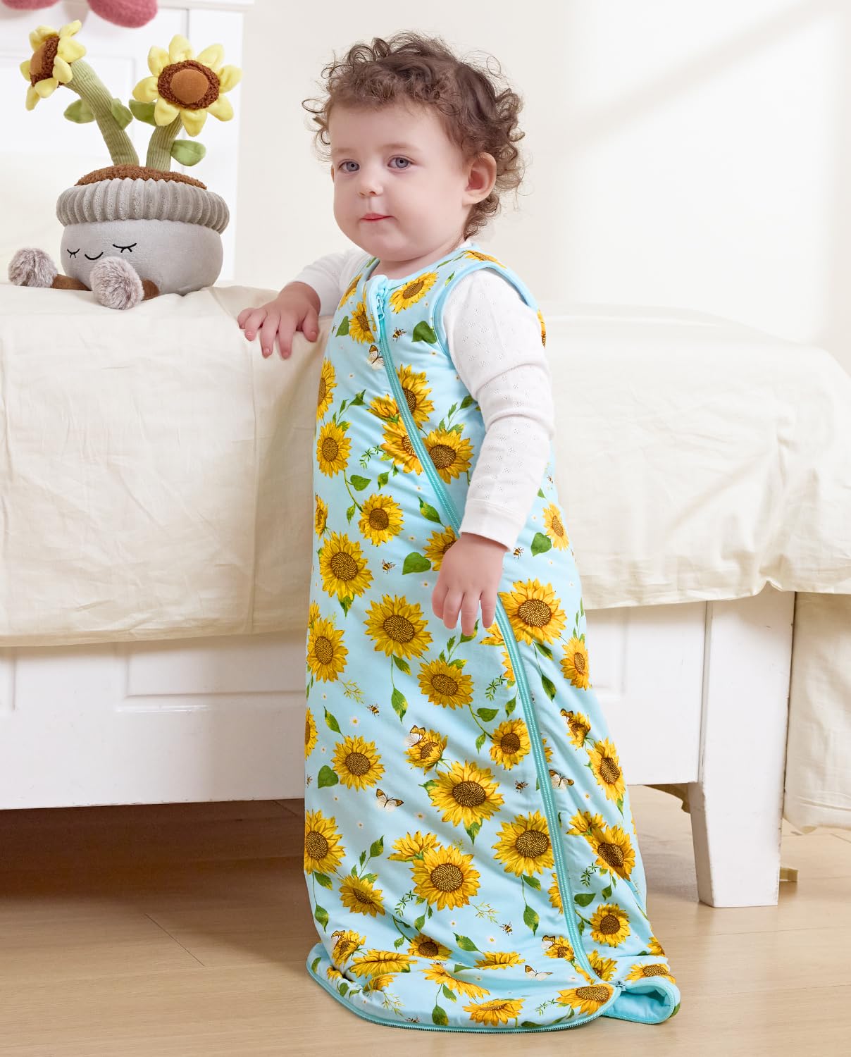 Babee Reshinee sleep sack XS to S sizing to grow with baby.