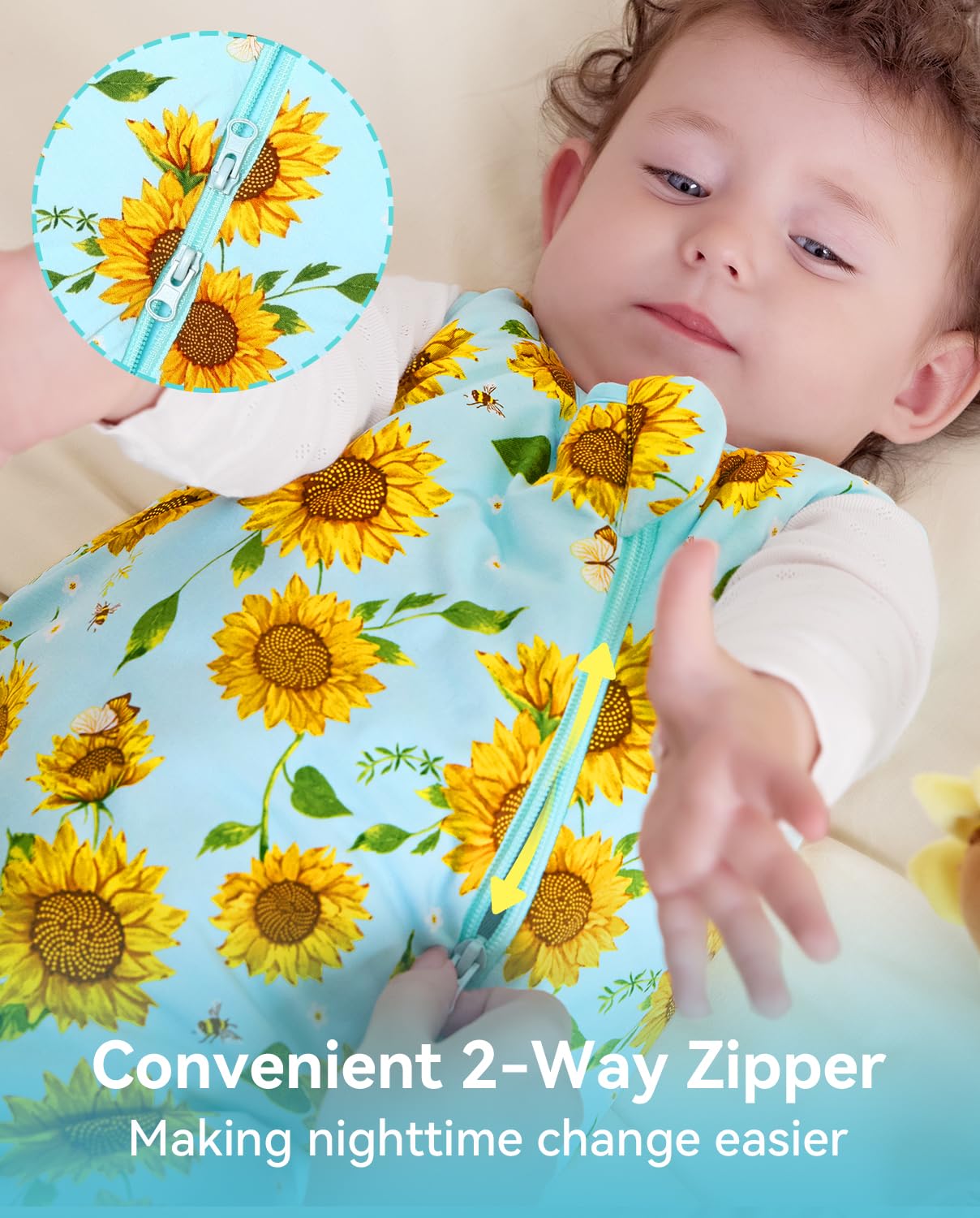 Babee Reshinee 1.0 TOG sleep sack for all-season warmth and breathability