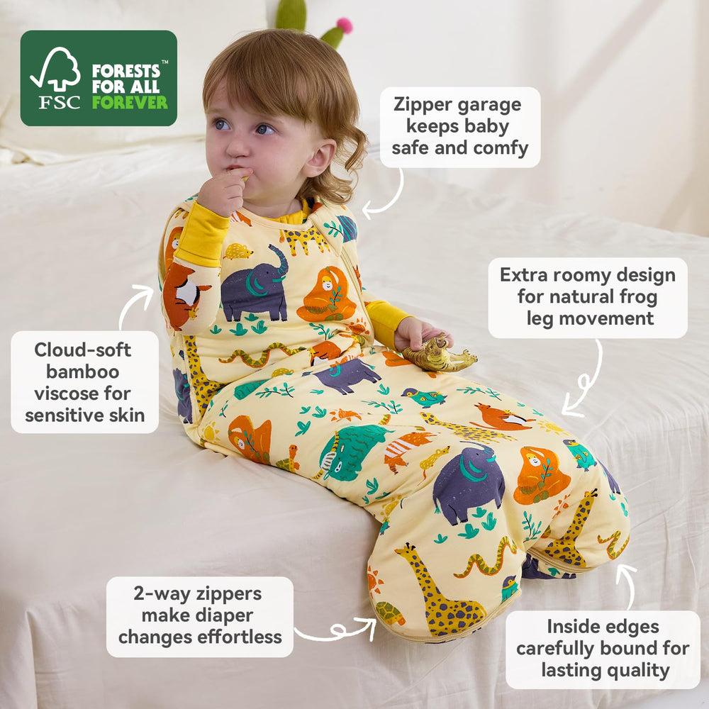 Baby wearing Babee Reshinee sleep sack during nap for cozy comfort