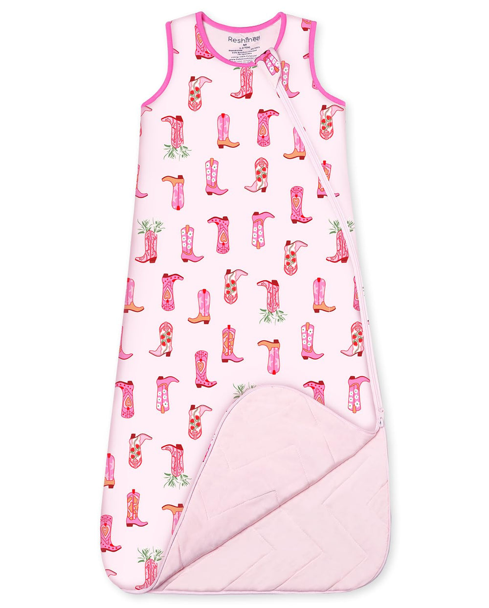 Babee Reshinee sleep sack with soft bamboo viscose fabric for gentle skin.