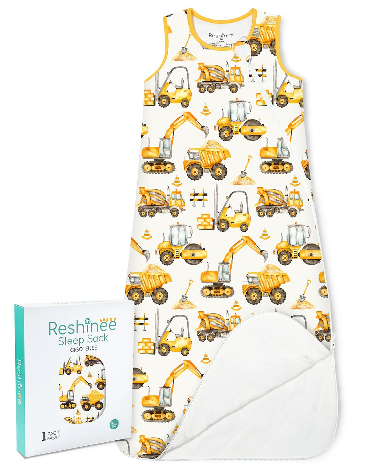 babee Reshinee sleep sack in soft bamboo fabric for breathable comfort.