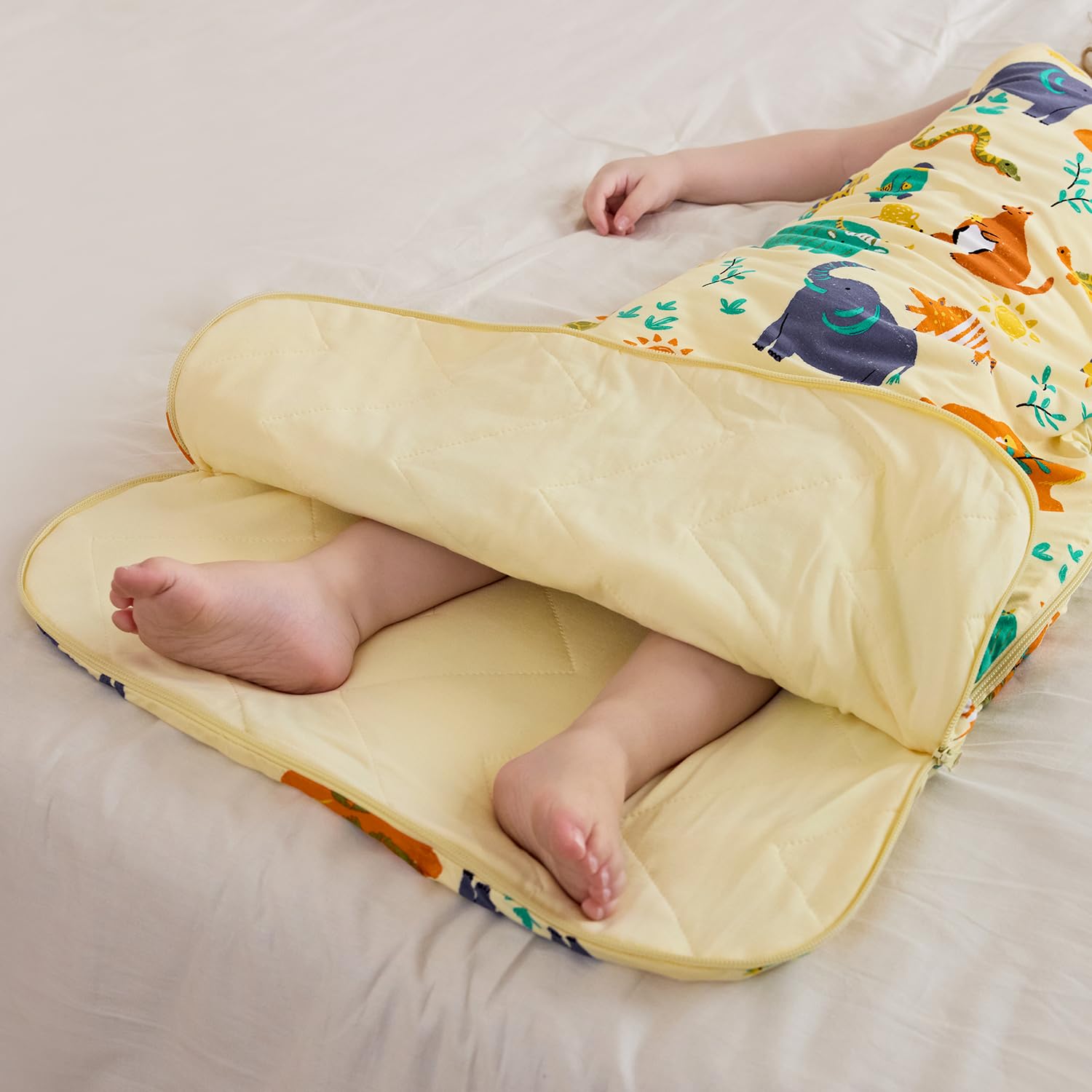 Soft interior seams of Babee Reshinee sleep sack prevent irritation