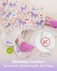 Babee Reshinee sleep sack with two-way zipper for easy diaper changes.