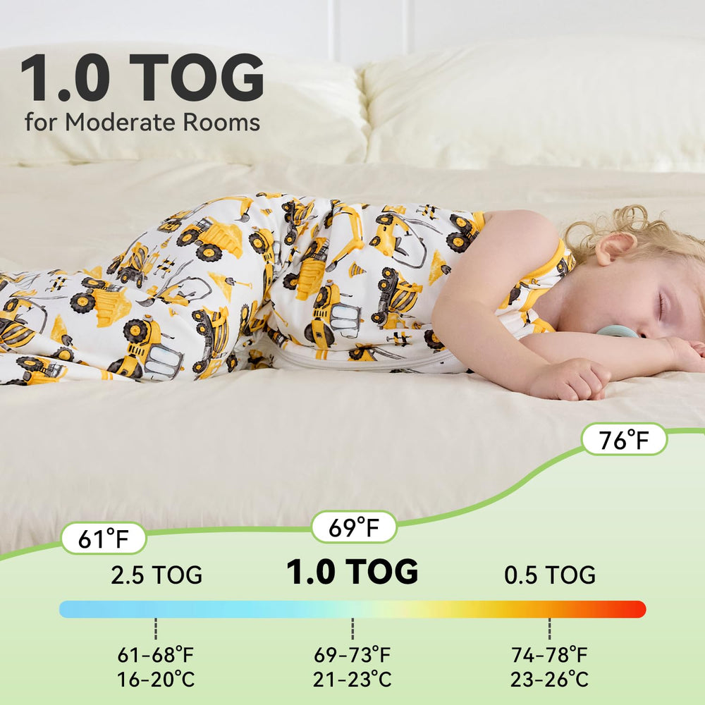Two-way zipper design by babee Reshinee enables easy night changes.