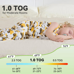Two-way zipper design by babee Reshinee enables easy night changes.