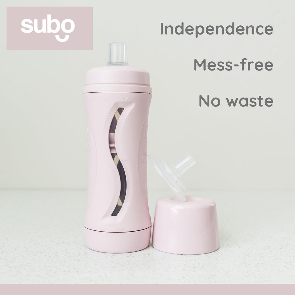 Babeehive Subo bottle with 5mm spout for early purees.
