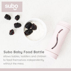 Babeehive Subo bottle ready for on-the-go meals in a bag.