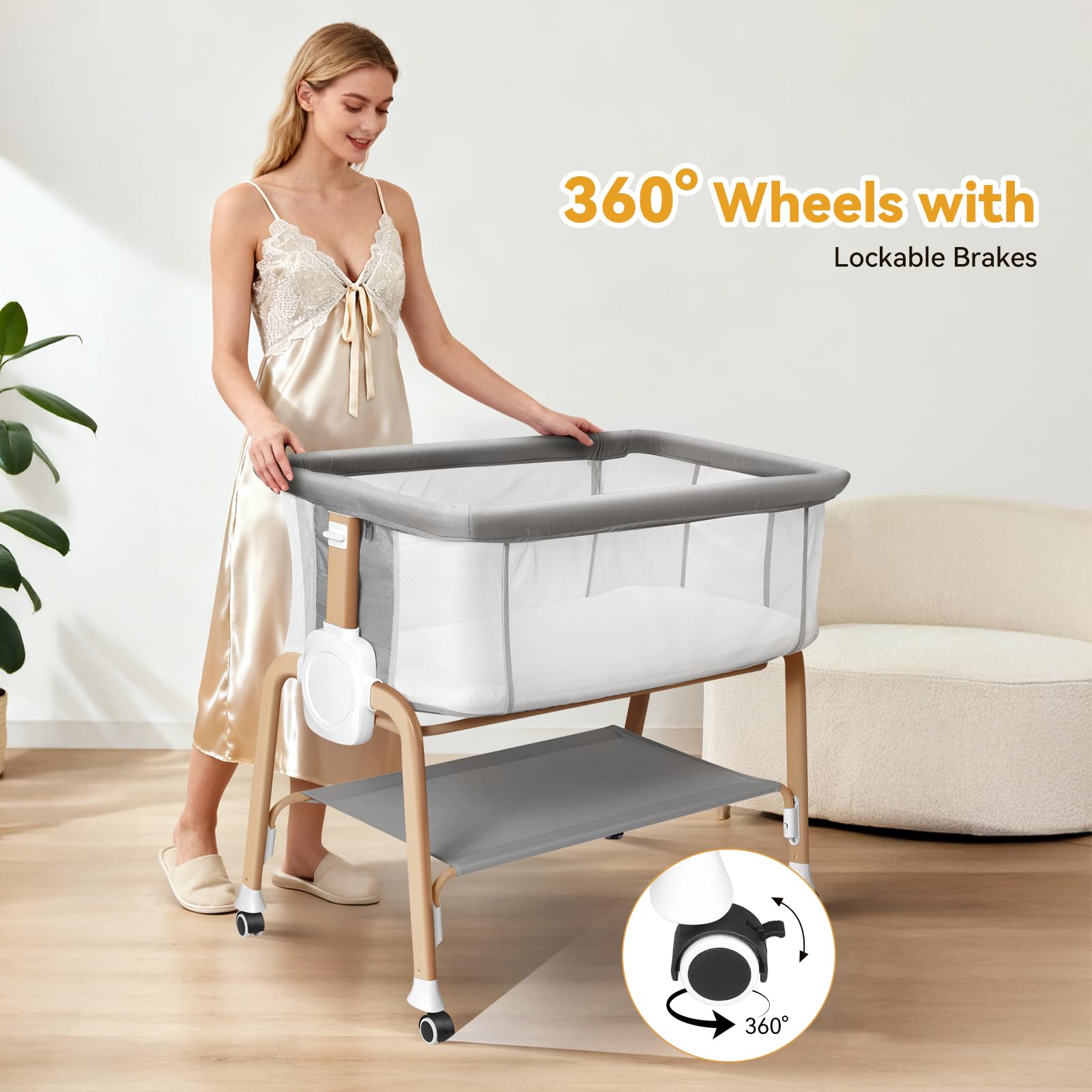 Babehop foldable design folds flat for travel or storage