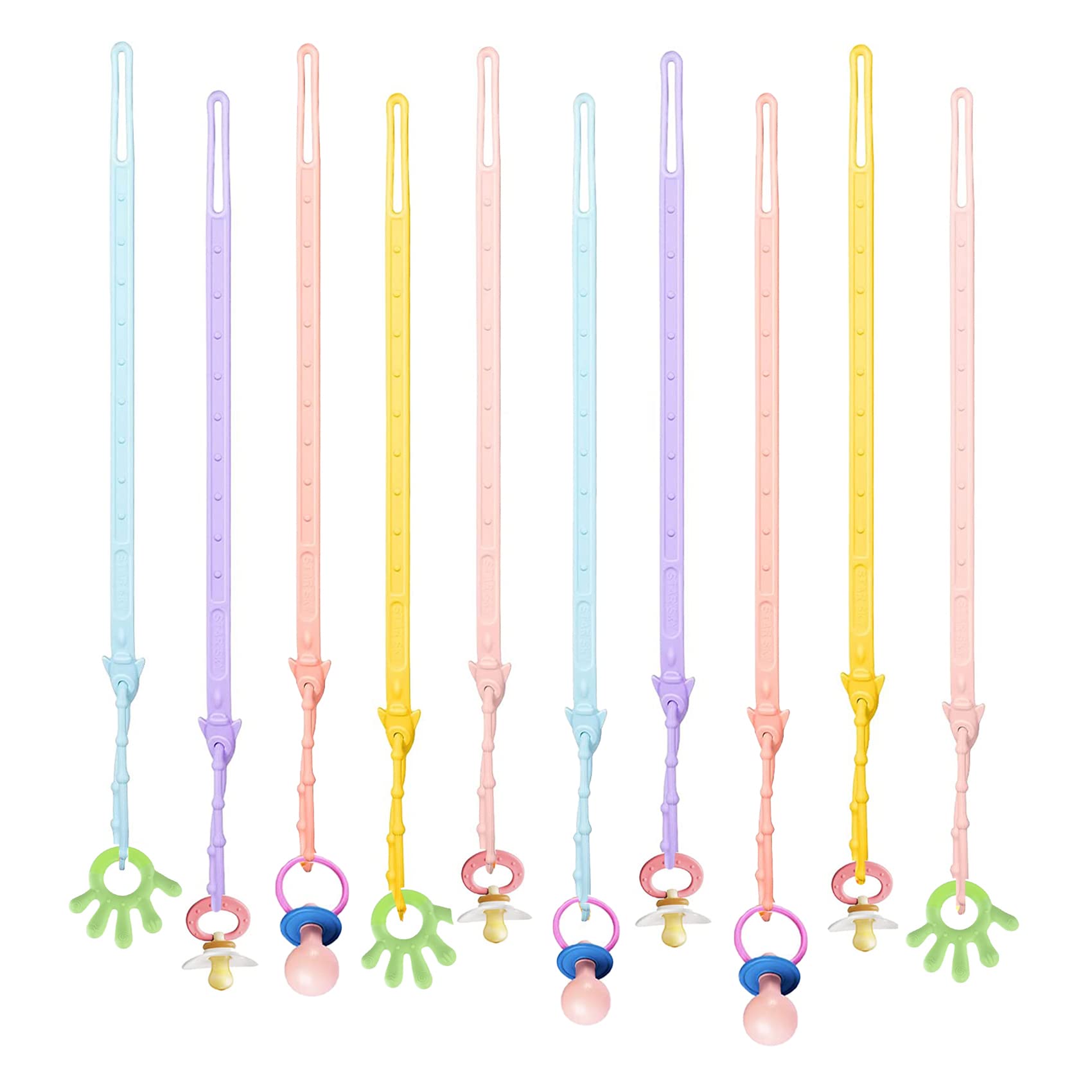Babeine silicone straps on stroller keep bottles secure and clean during walks.