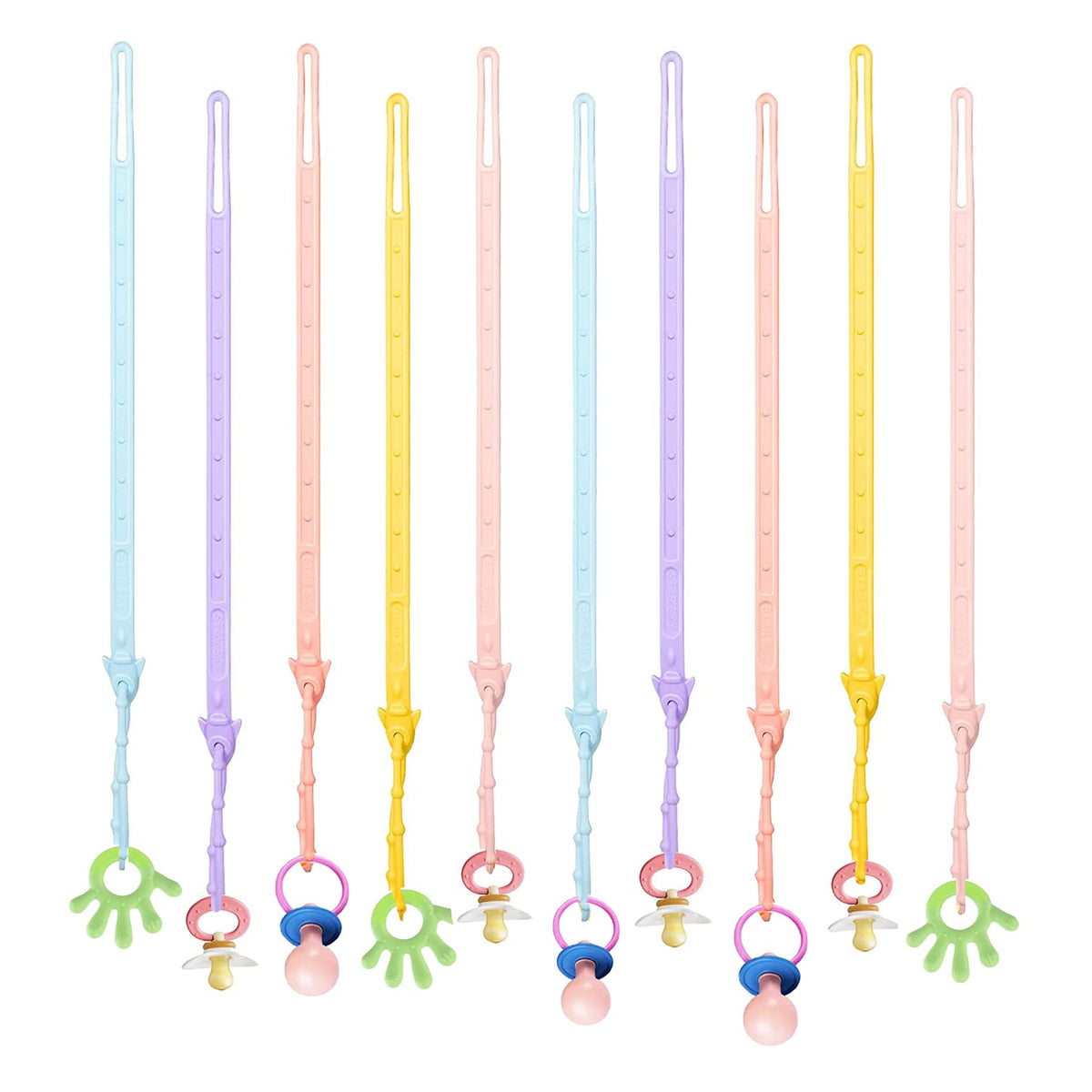 Babeine silicone straps on stroller keep bottles secure and clean during walks.