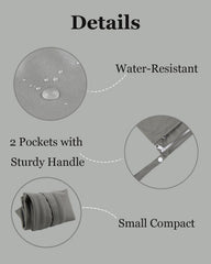 Babeine Wet Dry Bag with waterproof zipper closure keeps contents contained.
