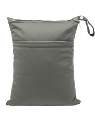Babeine wet dry bag with two zippered pockets keeping wet and dry items organized.