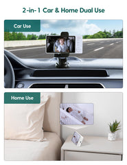 BABELIO 360-degree rotatable backseat mirror for full cabin view