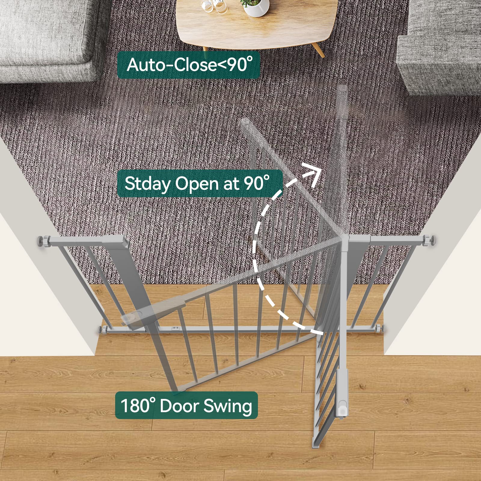 BABELIO wall protectors cushion walls during gate placement