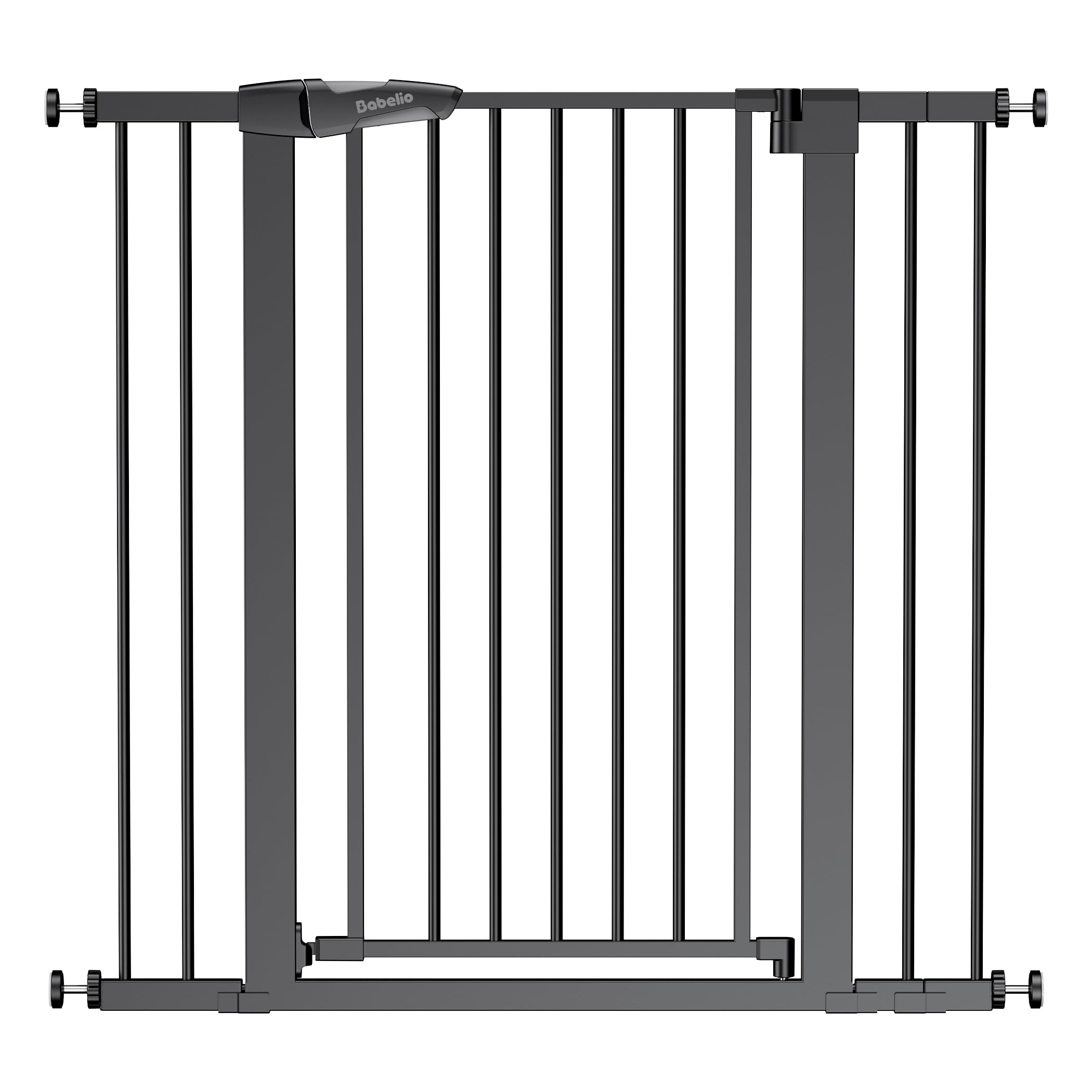 BABELIO 36 inch tall baby gate closed for doorway safety.