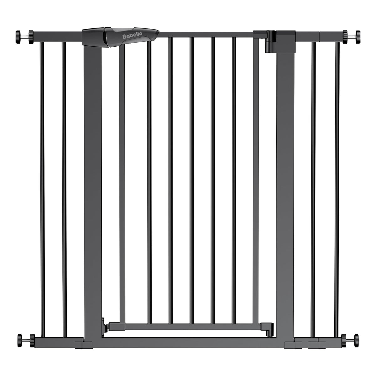 BABELIO 36 inch tall baby gate closed for doorway safety.