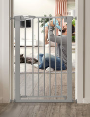 BABELIO 36-inch tall narrow gate seen from side view, ideal for stair openings