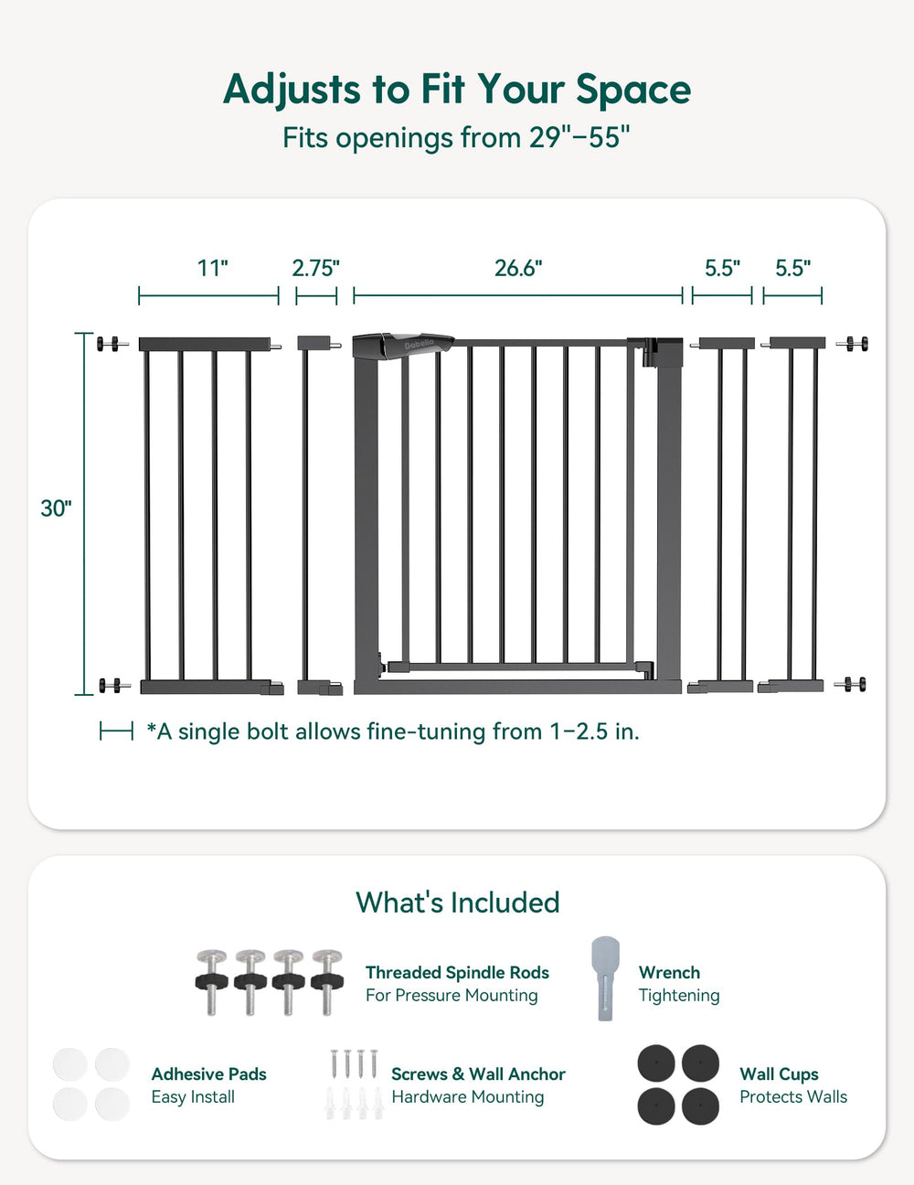 BABELIO auto-close with double-lock is shown on the gate.