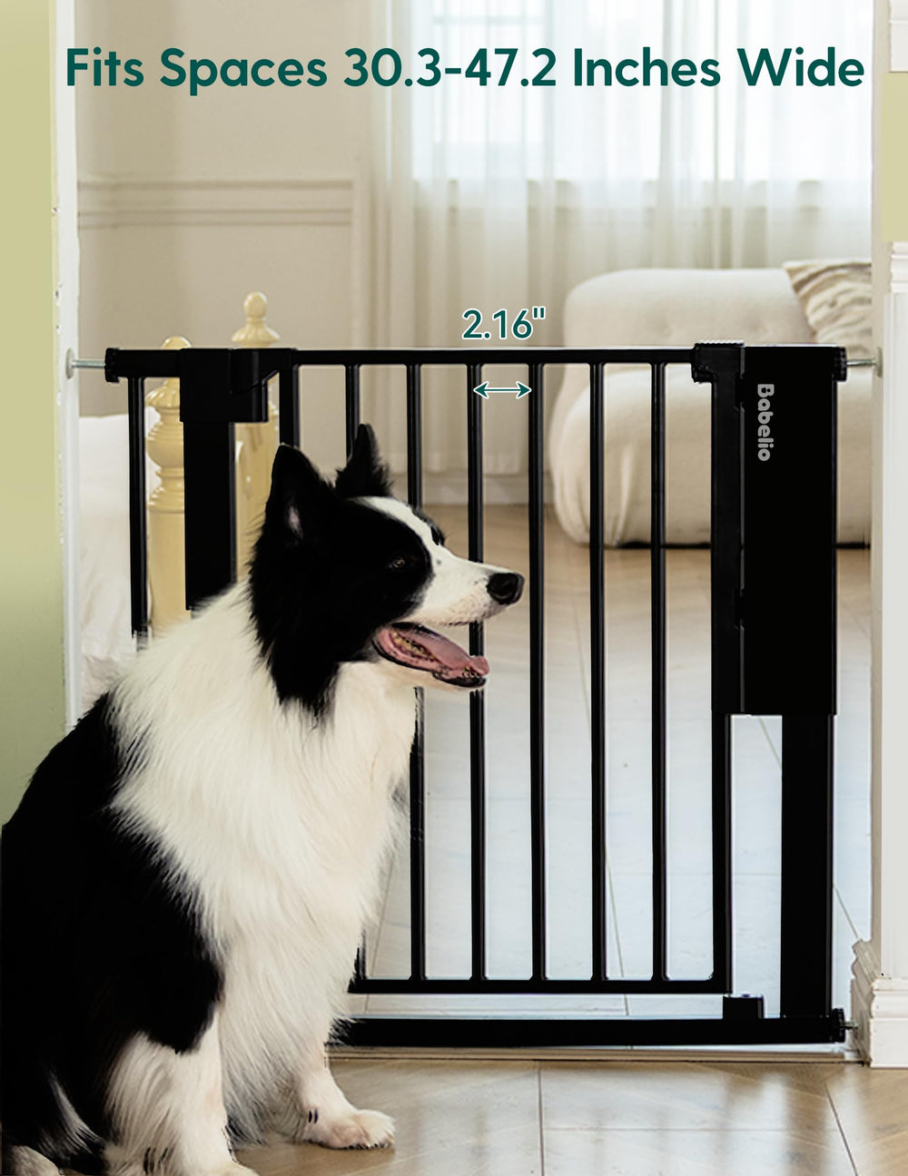 BABELIO auto-close feature enables gentle, hands-free door closure.
