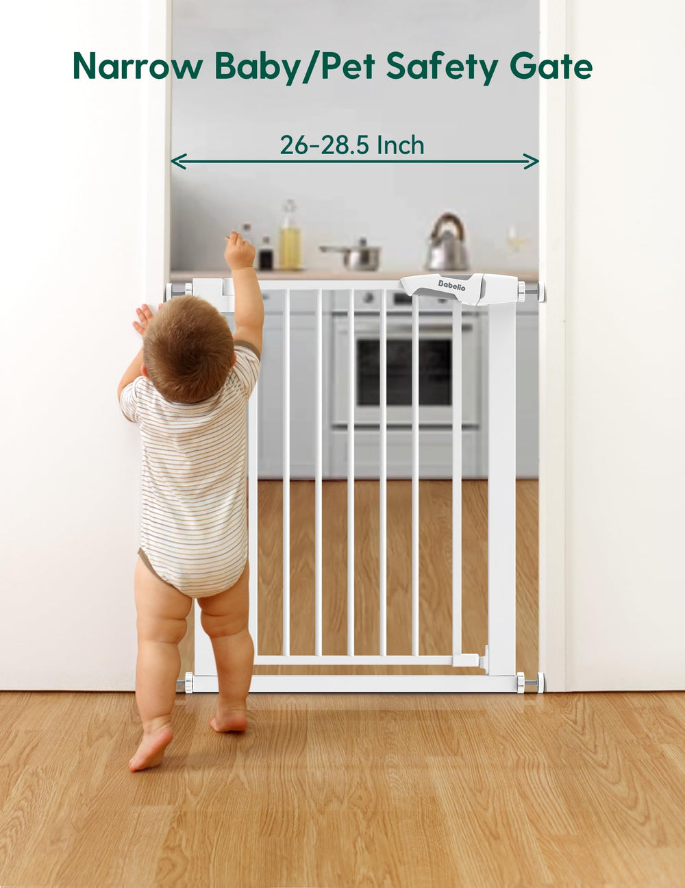 BABELIO 30-inch tall gate provides tall coverage for children