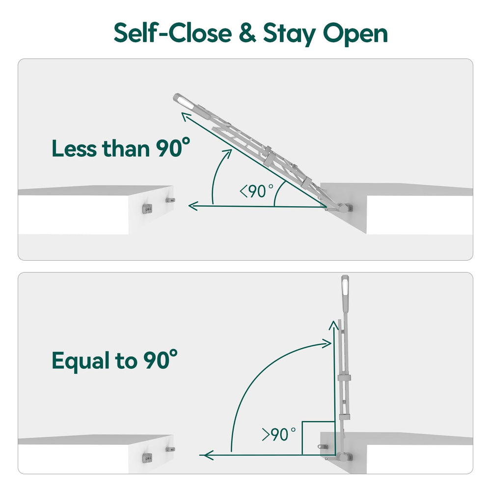 BABELIO gate auto-close feature helps keep the space secure.