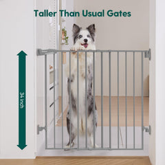BABELIO gate with hardware mounting, secure wall installation for lasting safety.