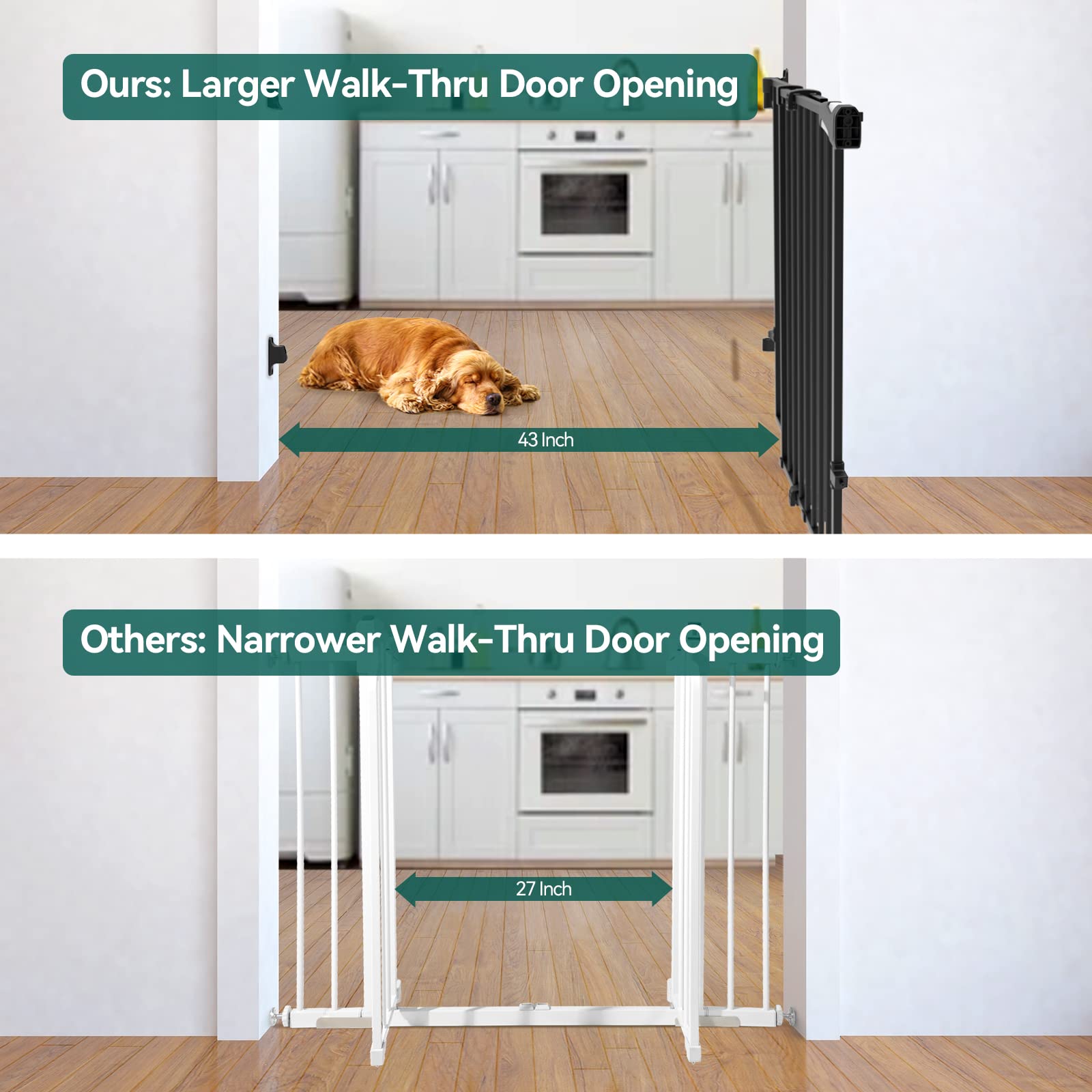 Babelio gate auto-close feature ensuring door closes behind you
