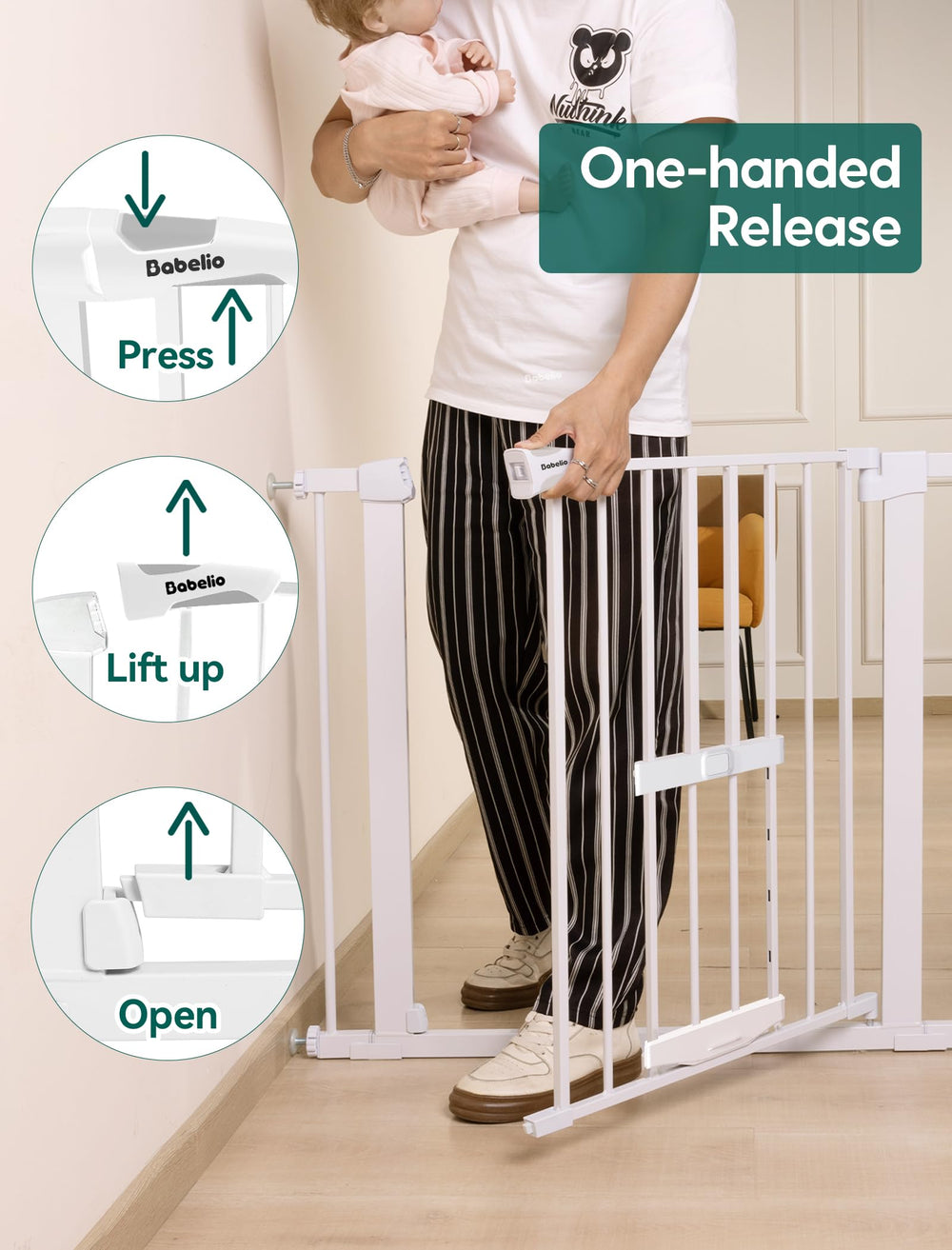 BABELIO auto close feature ensures secure closure behind you.