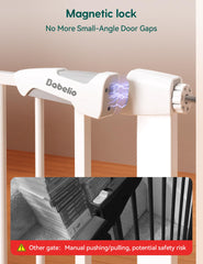BABELIO gate fitting doorway with adjustable width for different openings