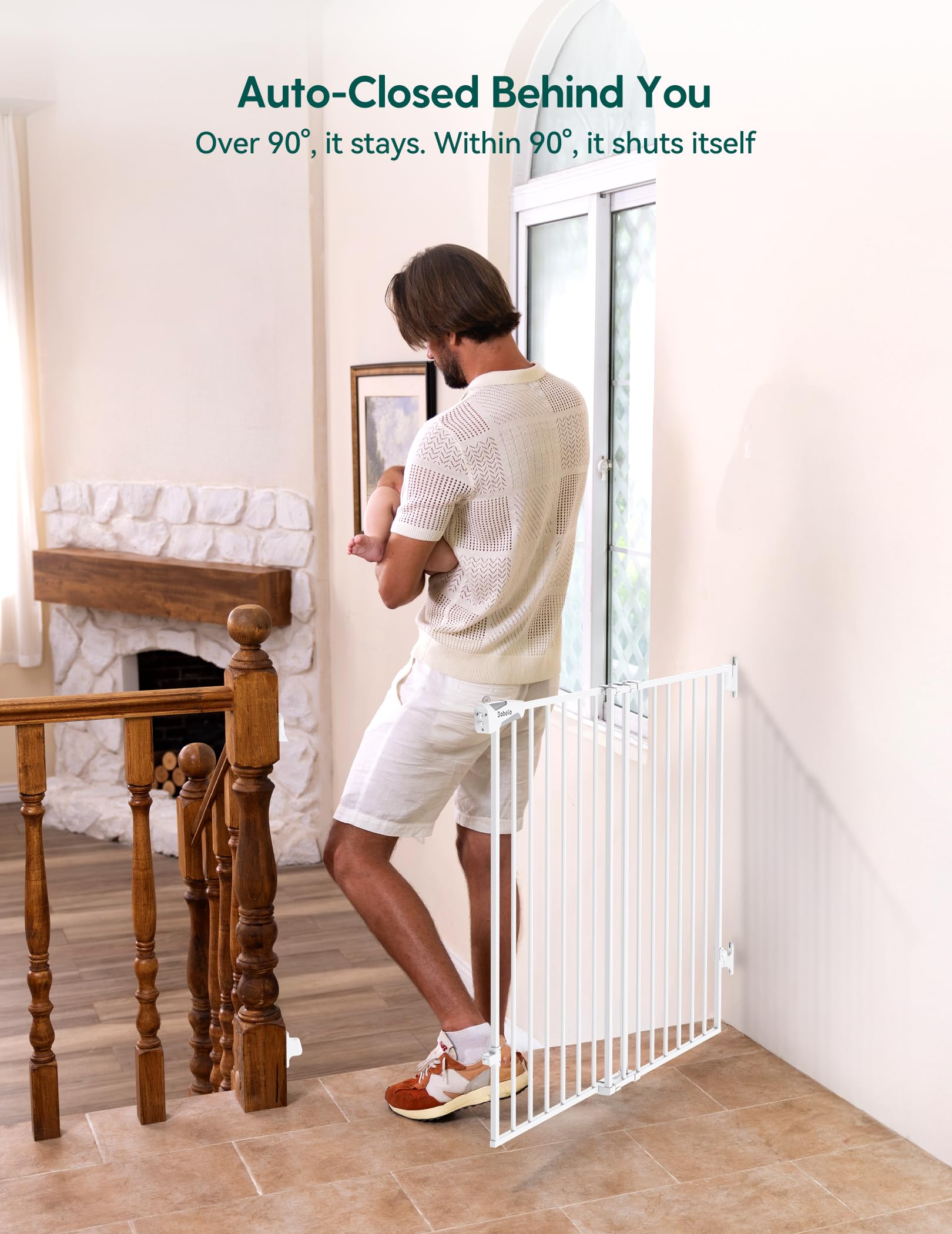 BABELIO drill-required hardware mount ensures sturdy wall installation.