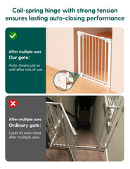 BABELIO gate in hallway highlighting 30 inch height for toddler safety