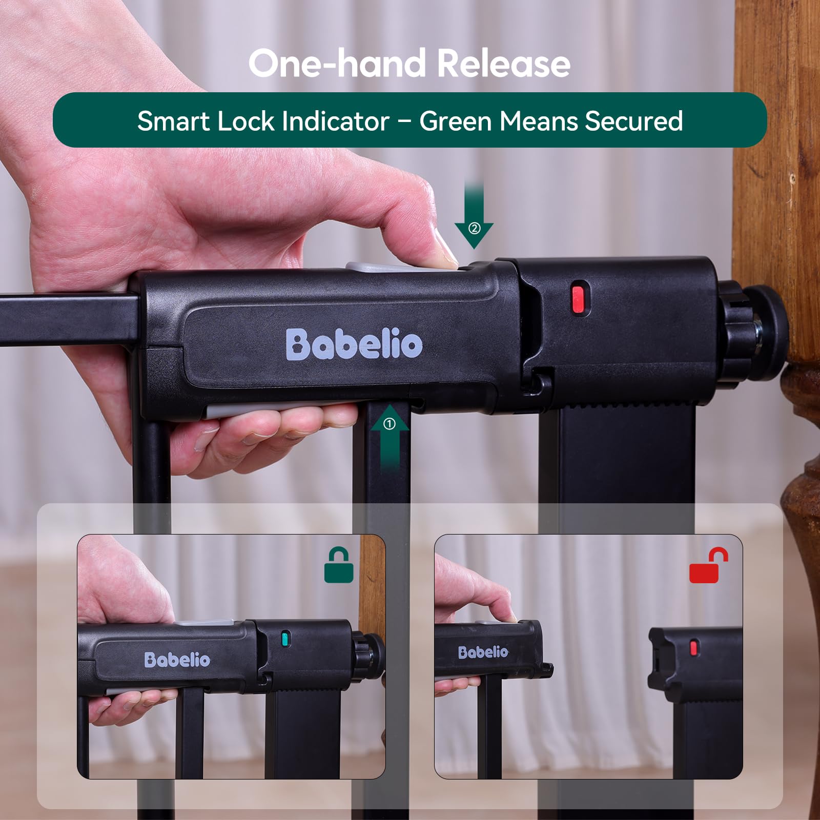 BABELIO pressure-mounted installation requires no drilling.