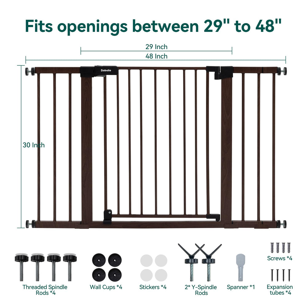 Babelio Baby Gate suitable for stairs and bottom-of-stair setups.