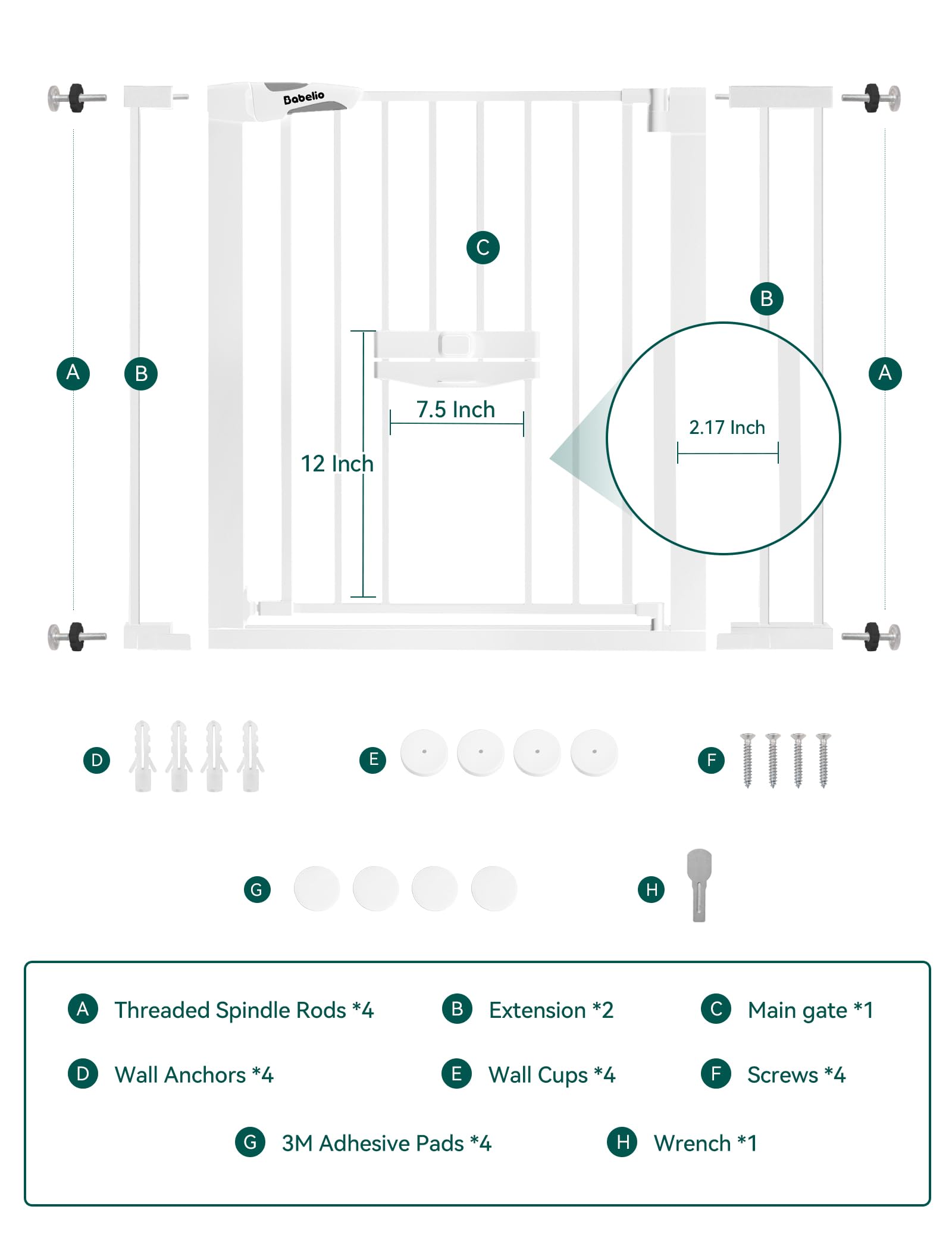 BABELIO steel construction provides sturdy safety for households with pets and kids.