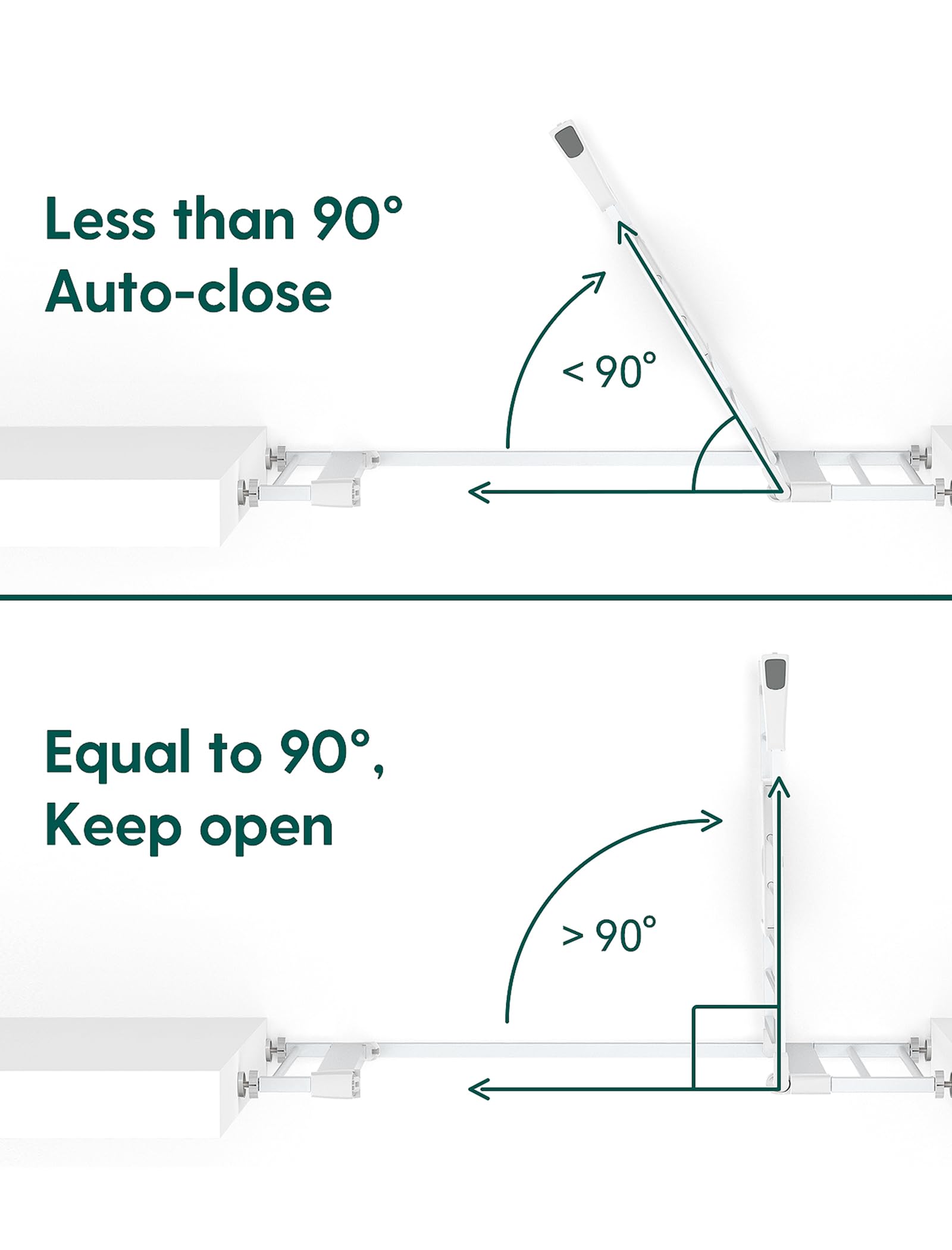BABELIO two way swing for convenient passage in either direction.