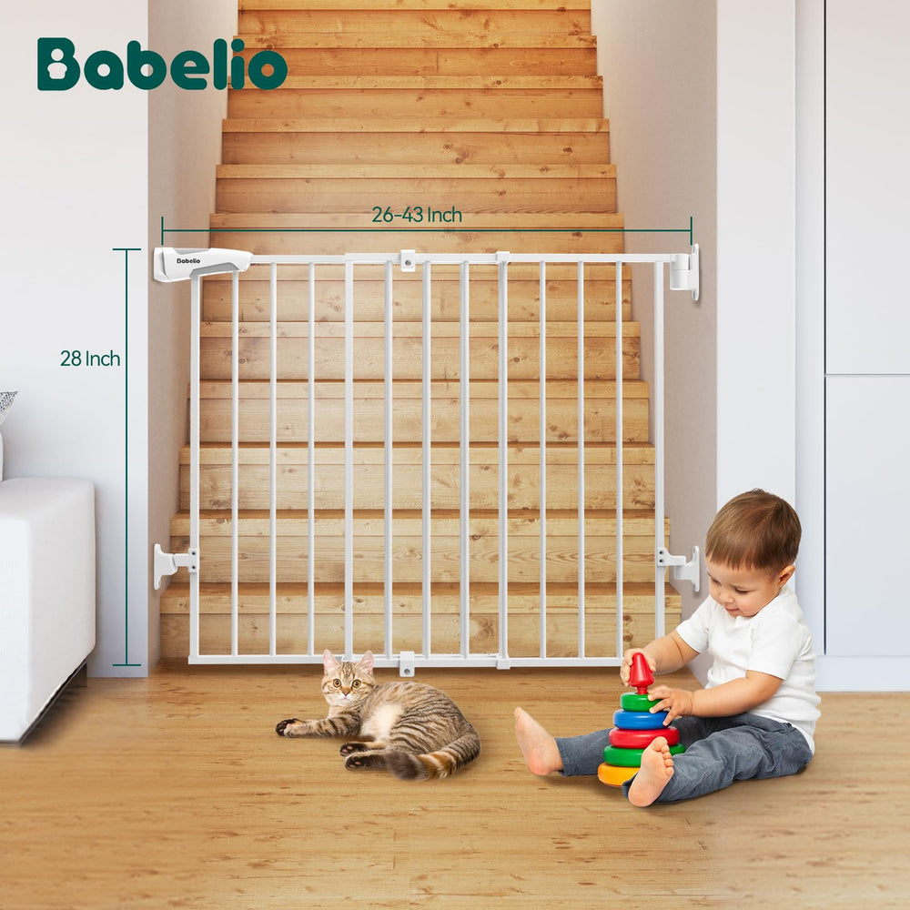 BABELIO Babelio Baby Gate white finish blends with home decor