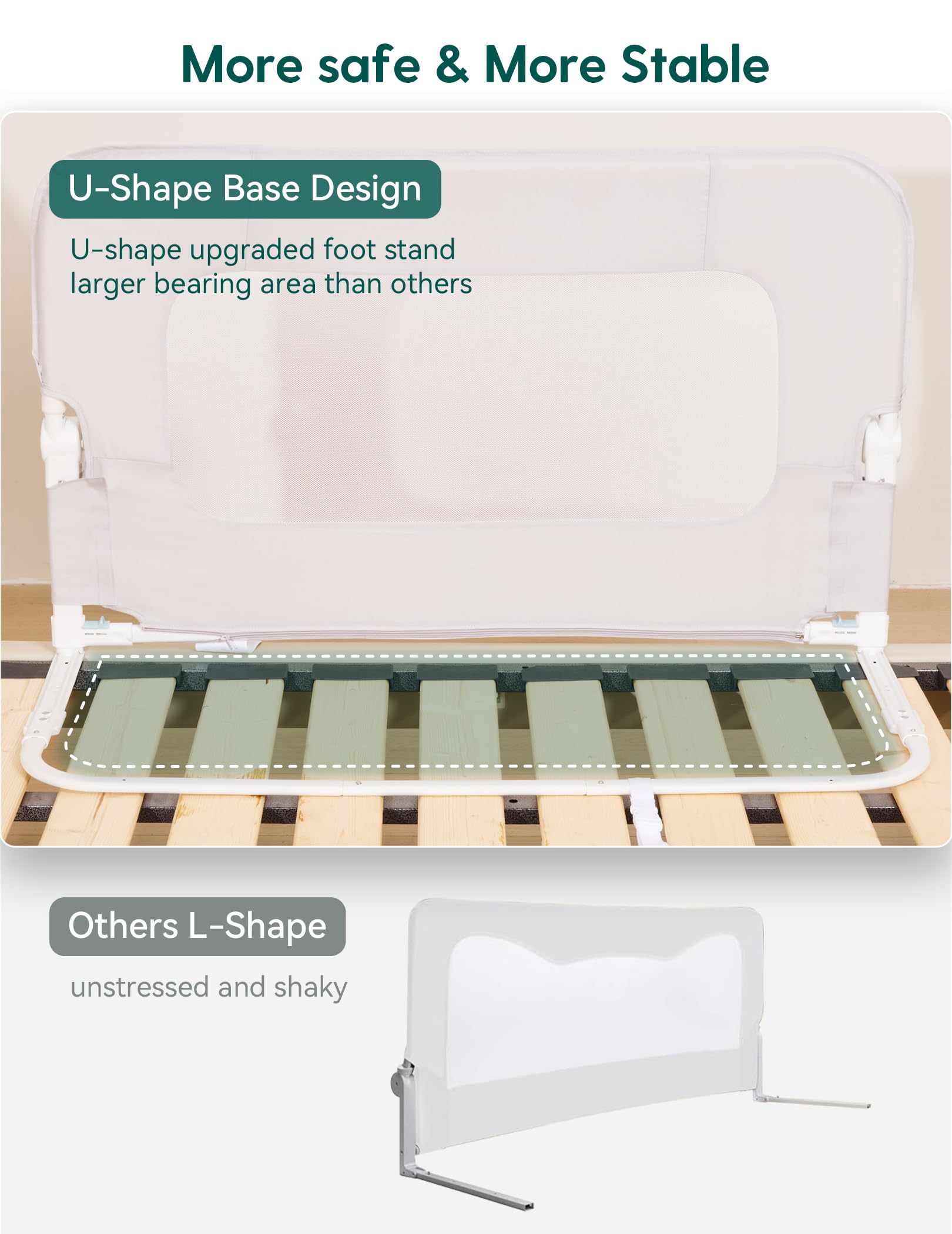 BABELIO easy-install system with straps and screws simplifies setup.