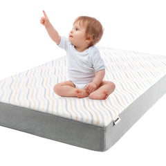 BABELIO Biobased crib mattress with infant firm side for solid early sleep