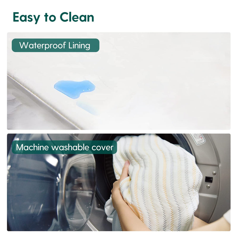 BABELIO crib mattress waterproof cover protects from spills and accidents