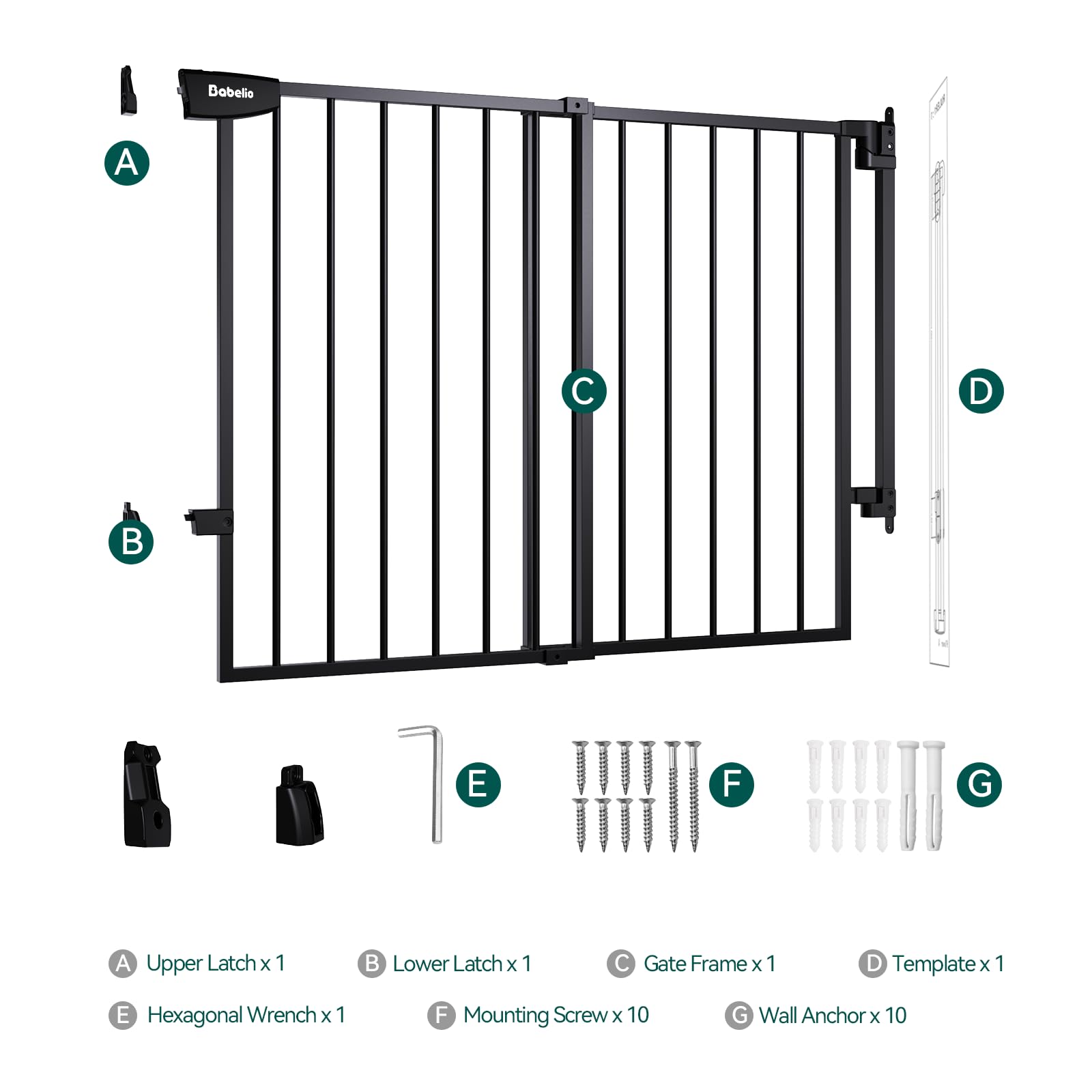 BABELIO black-finish complements modern interiors while remaining durable.