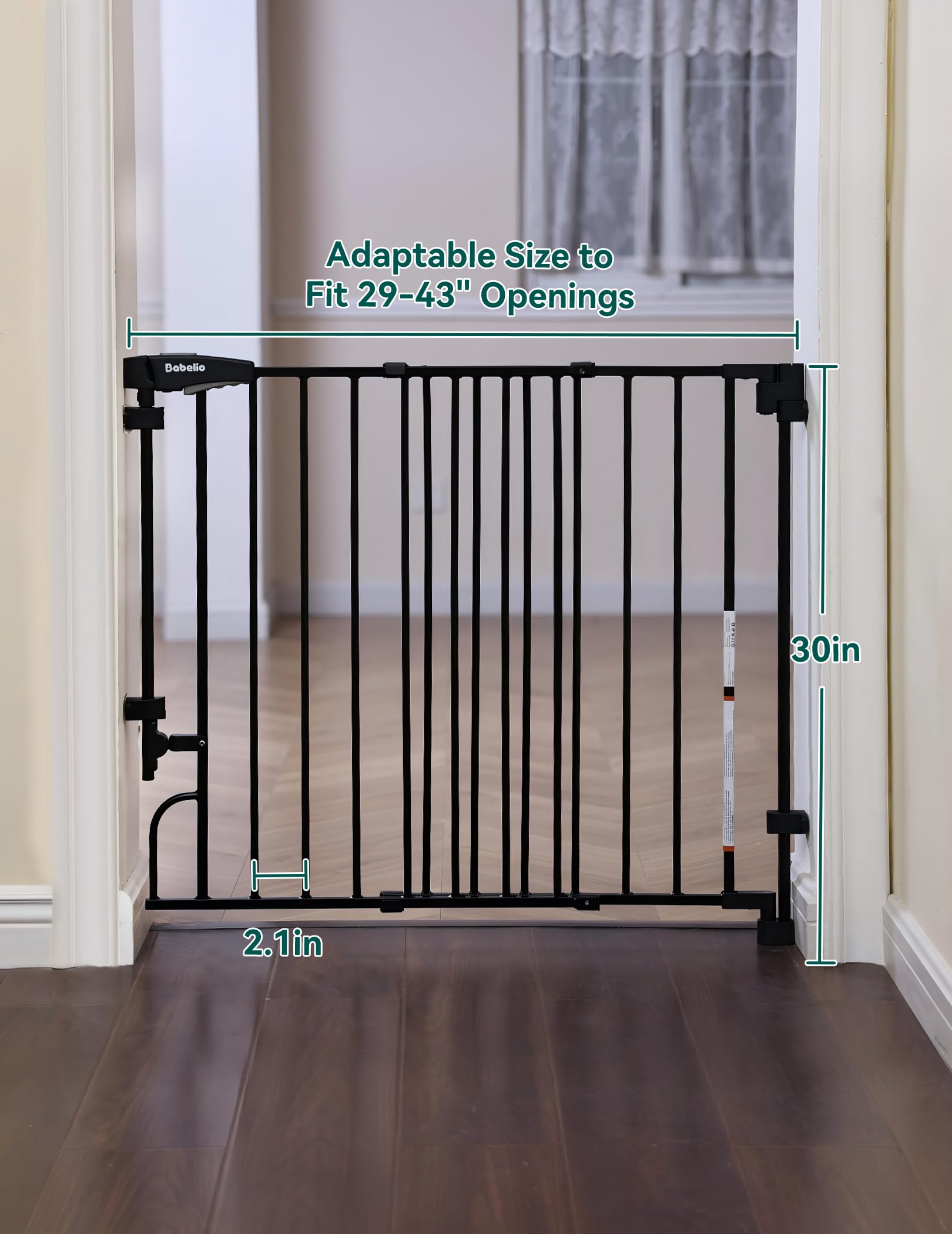 Babelio Boundless Gate CPSIA safe construction for kids and pets