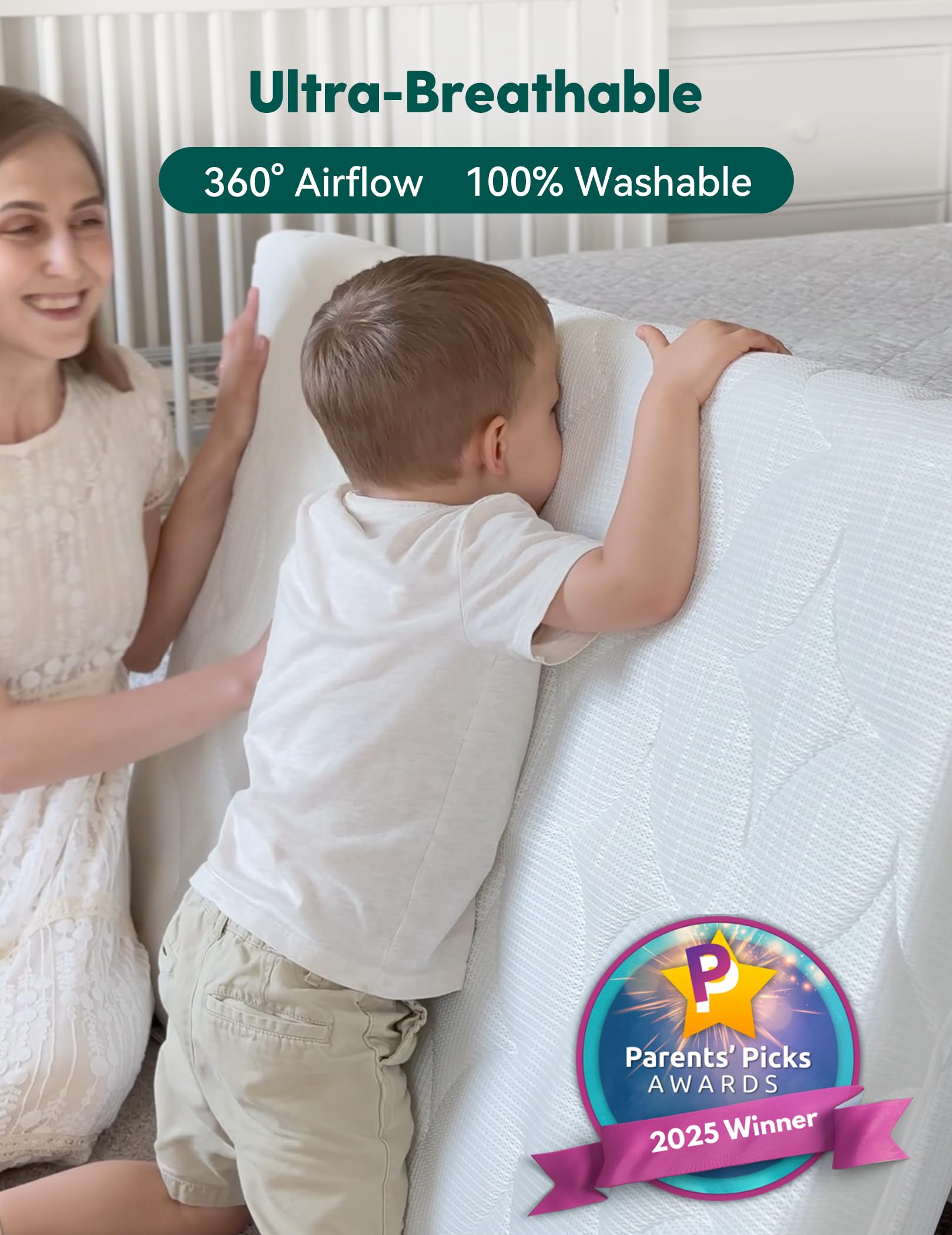 BABELIO washable core mattress demonstrates easy cleaning and quick drying