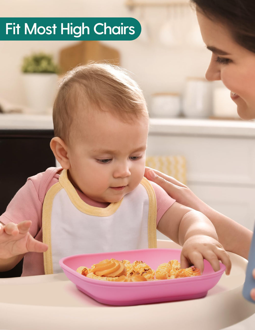BABELIO plates are dishwasher and microwave safe for quick reheating and cleaning.