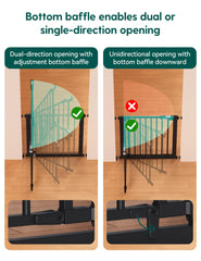 BABELIO double-lock design keeps toddlers secure while allowing one-handed adult access.