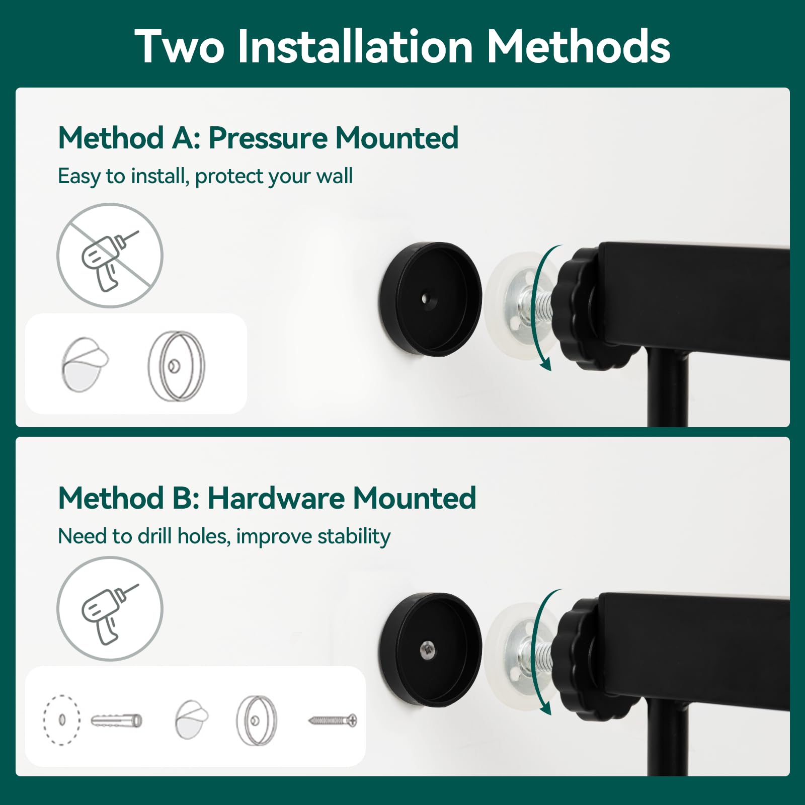 BABELIO double-lock safety design helps keep curious little climbers out.