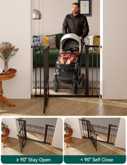 BABELIO heavy-duty metal construction for long-lasting safety around kids and dogs.