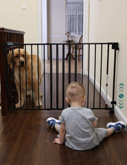 Babelio no bottom bar gate installed on stairs for safe passage